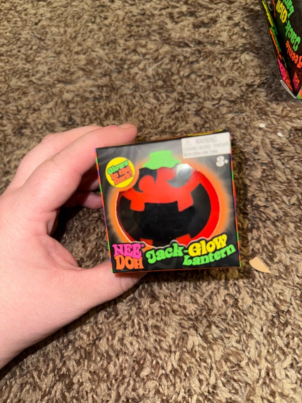 Needoh Jack-Glow Lantern Orange Squishy Halloween
